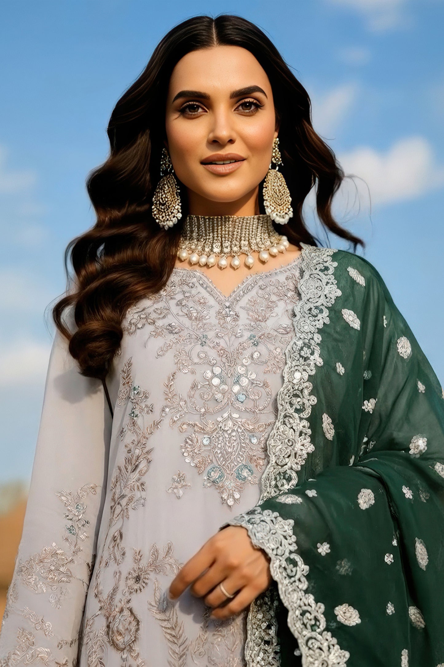 I-240 Selin - Mehr-e-Mah by Imrozia at #VogueClothingStudio