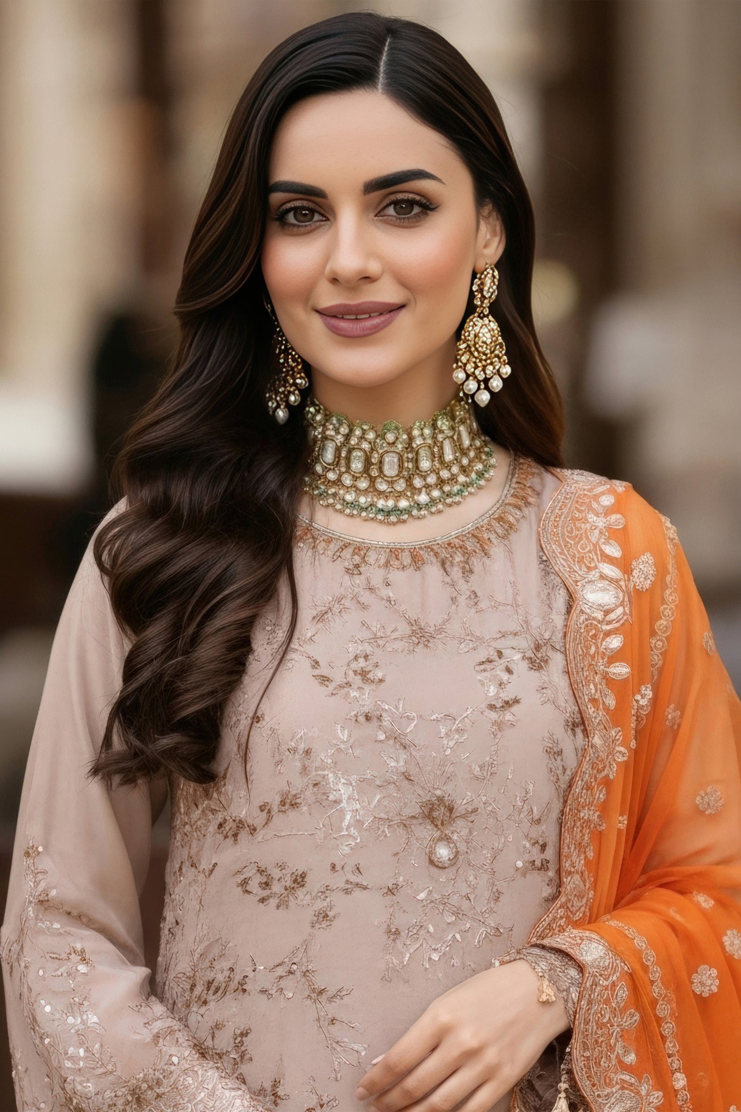 I-241 Ruveyda- Mehr-e-Mah by Imrozia at #VogueClothingStudio