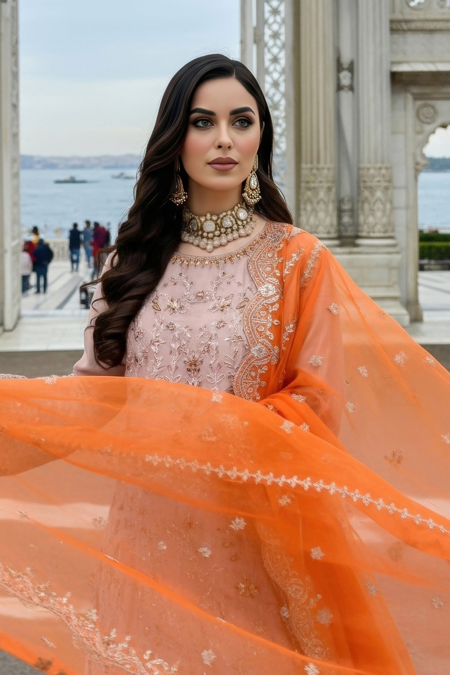 I-241 Ruveyda- Mehr-e-Mah by Imrozia at #VogueClothingStudio