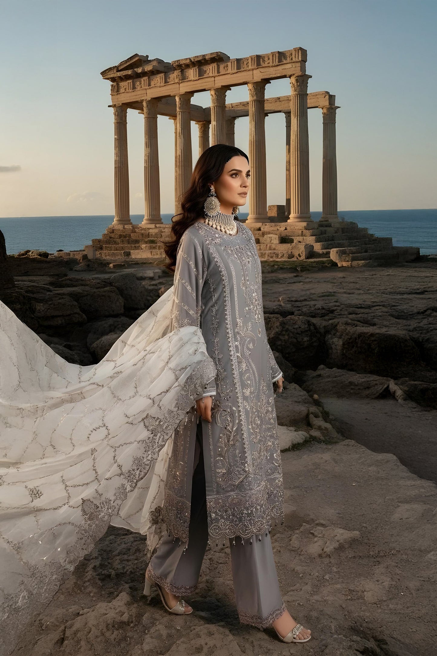 I-246 Lalezar- Mehr-e-Mah by Imrozia at #VogueClothingStudio