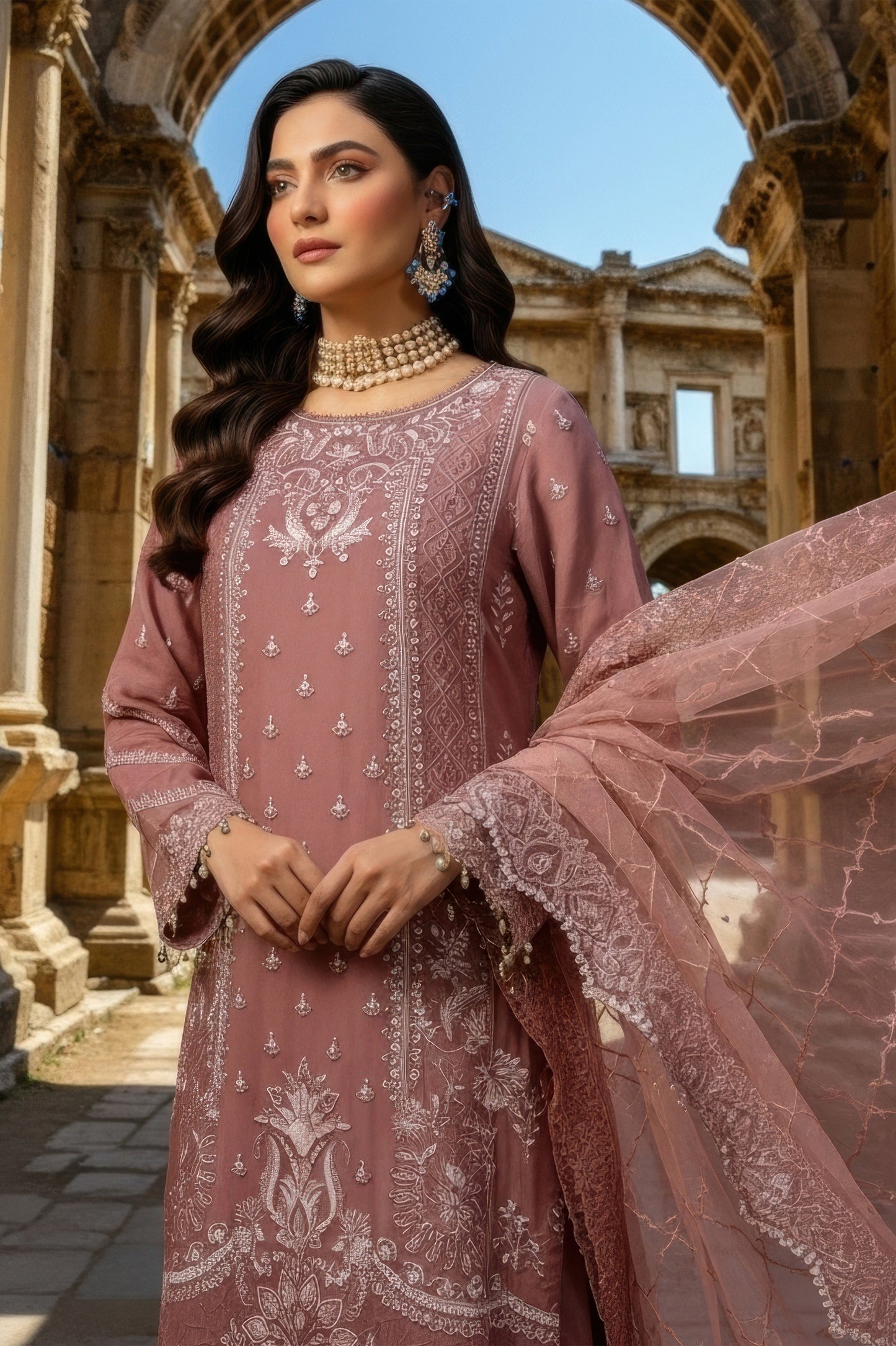 I-247 Aysel- Mehr-e-Mah by Imrozia at #VogueClothingStudio