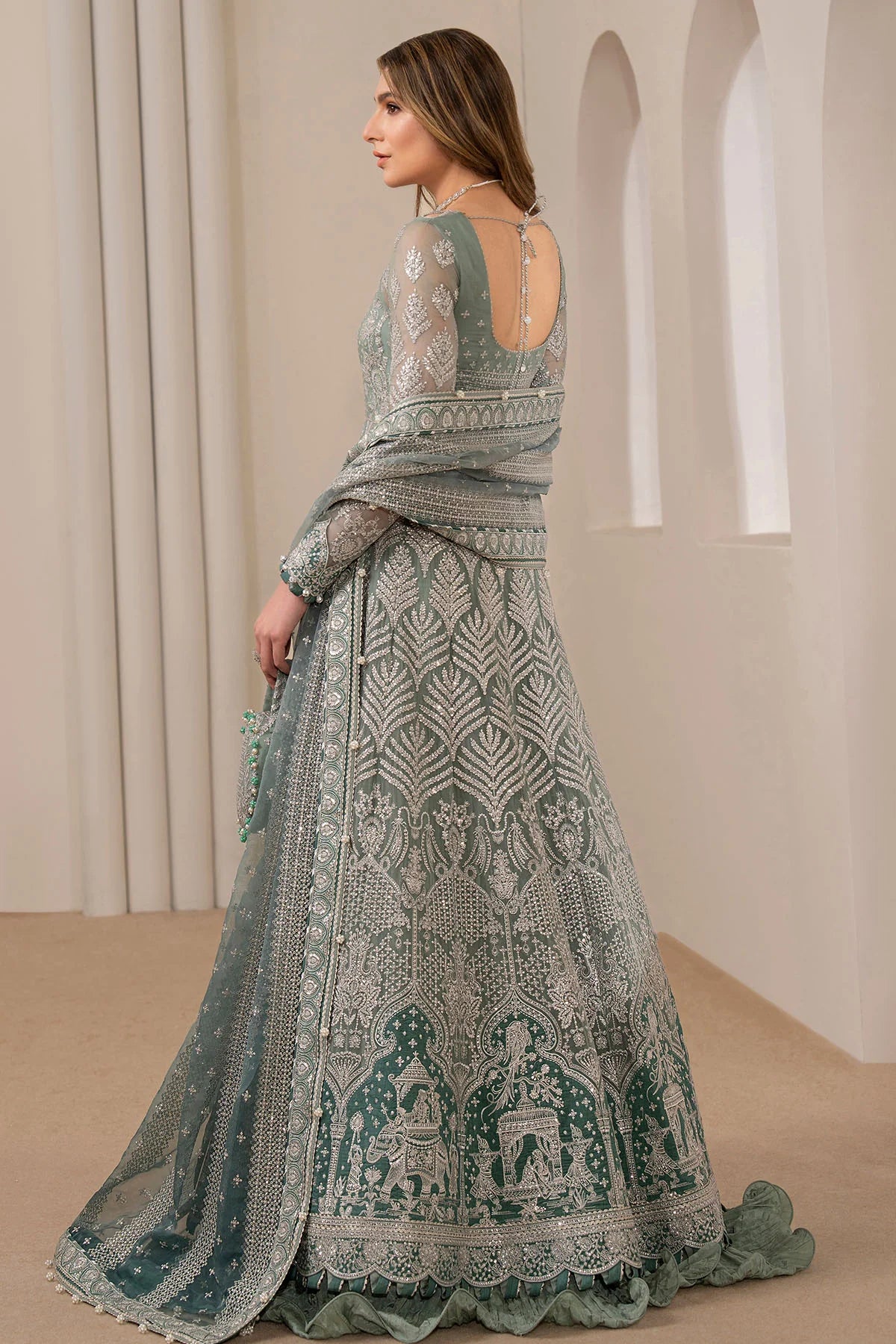 EMBROIDERED CHIFFON UC-3027