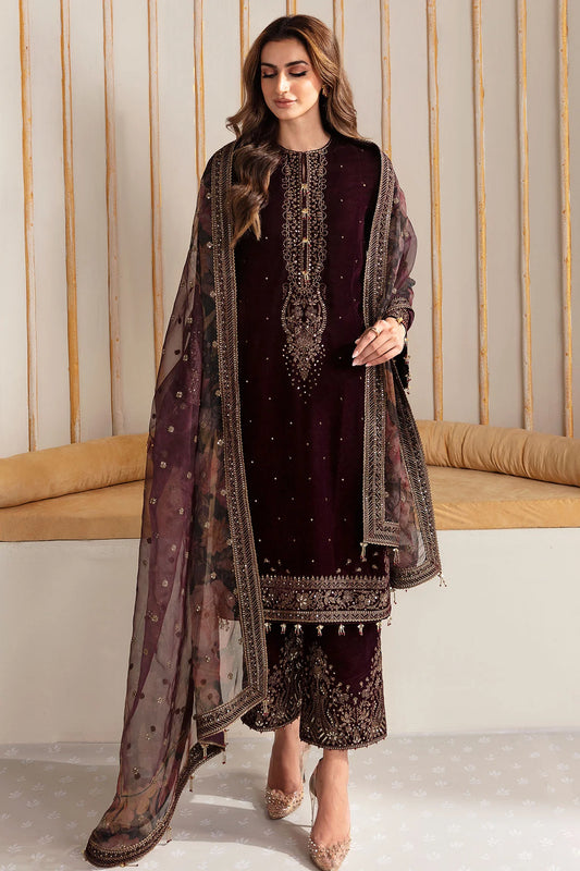 EMBROIDERED VELVET FORMAL VF-2012