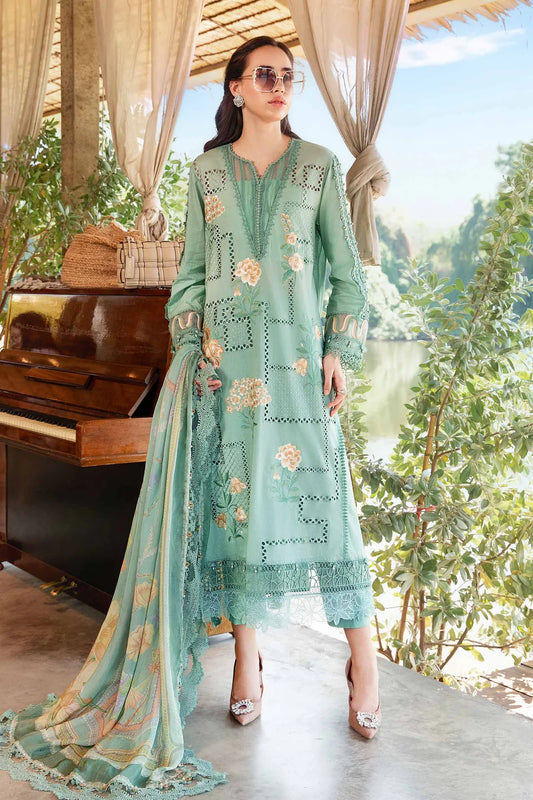 3 Piece Stitched Printed Lawn Suit | MPT-2501-B