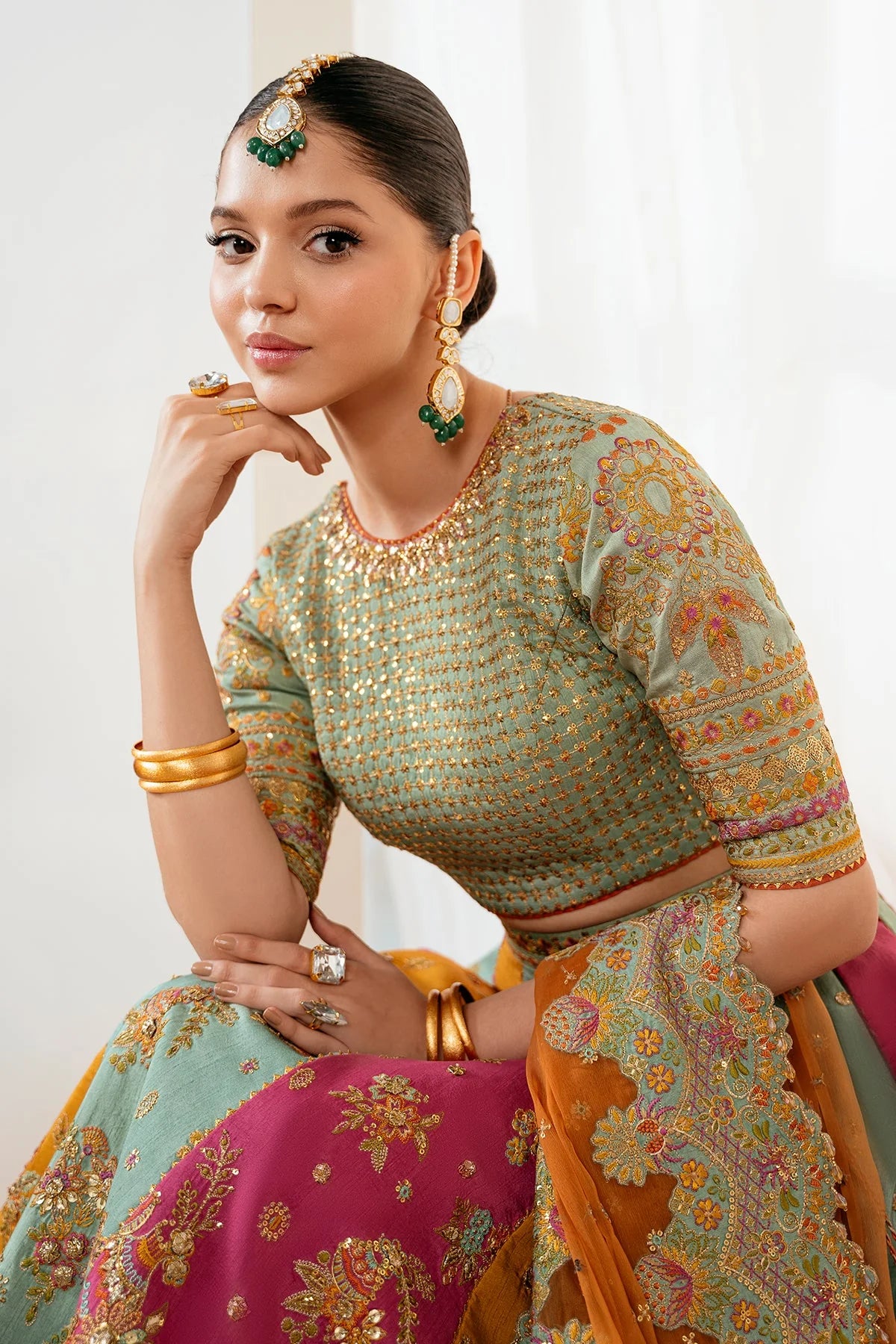 EMBROIDERED SILK UF-4036