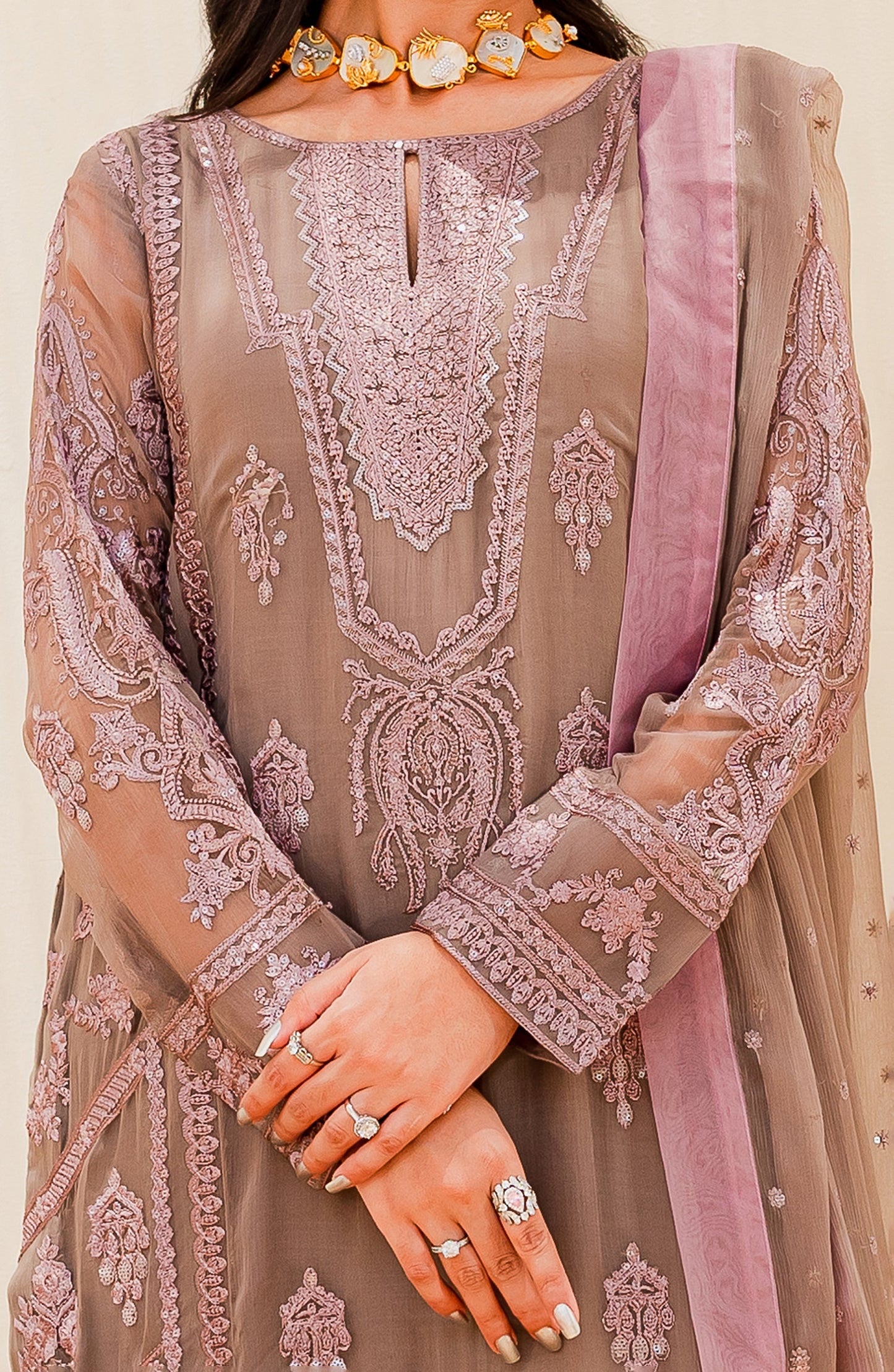 Luxury Chiffon Collection - WOODROSE (QS23-508)