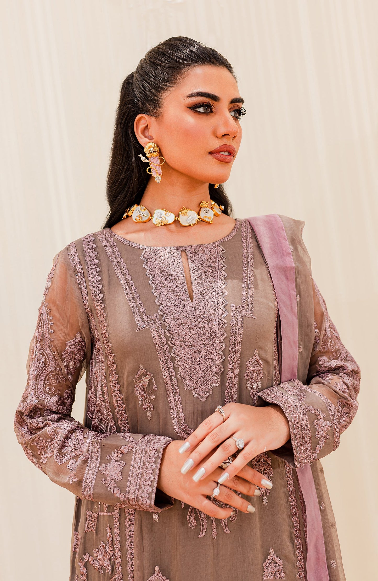 Luxury Chiffon Collection - WOODROSE (QS23-508)