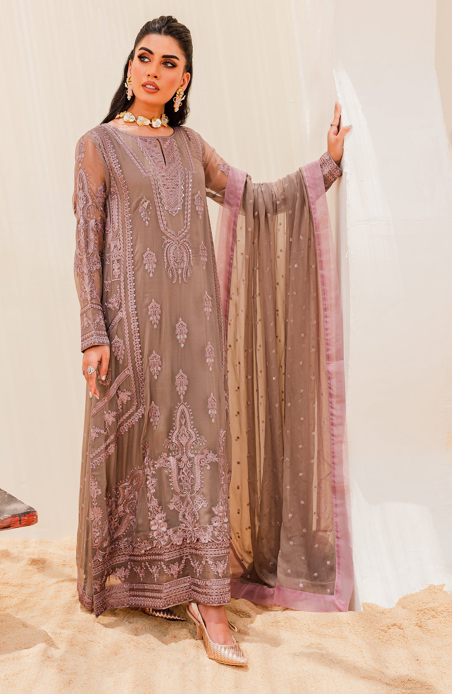 Luxury Chiffon Collection - WOODROSE (QS23-508)