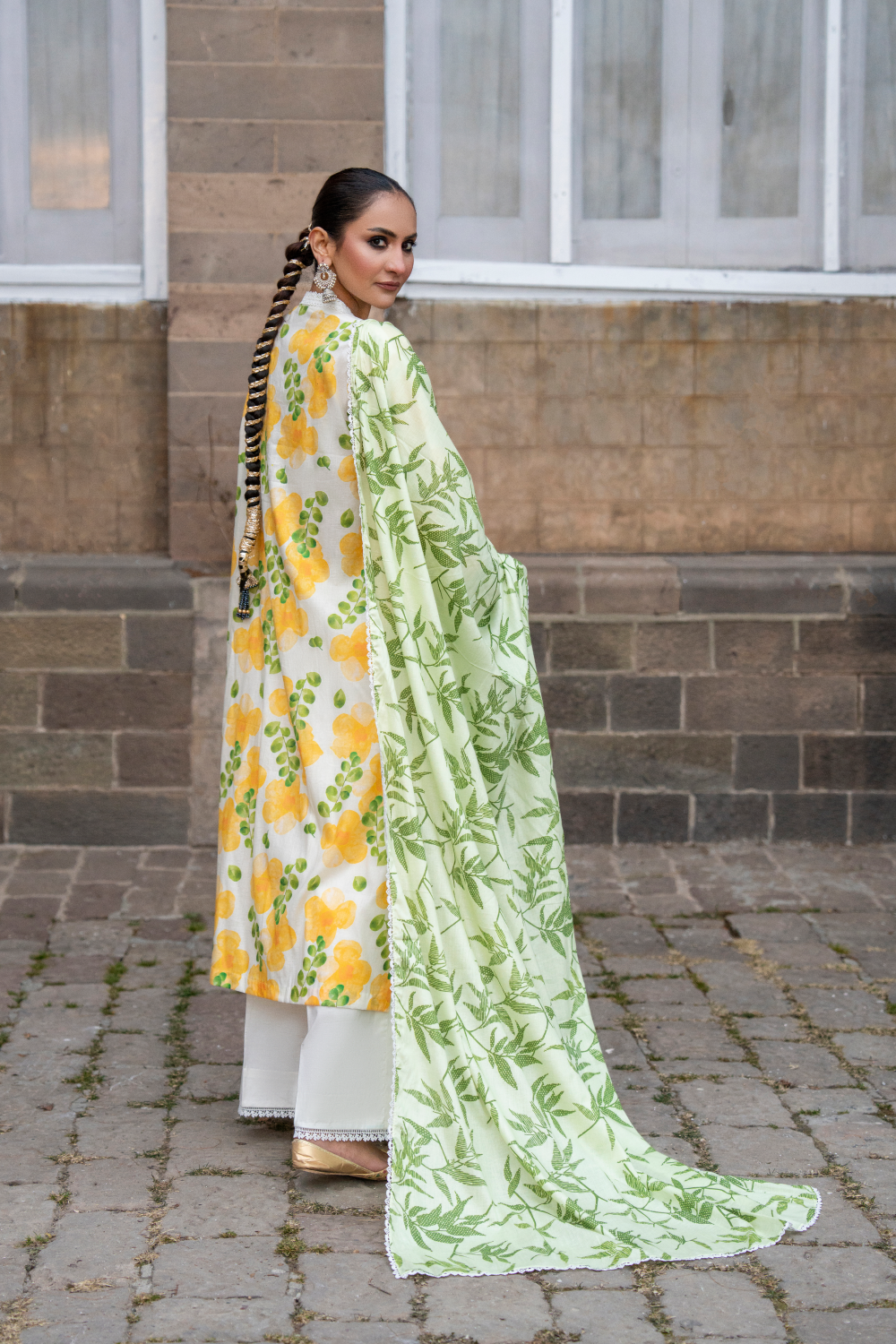 3 PC Unstitched | Printed Lawn Suit