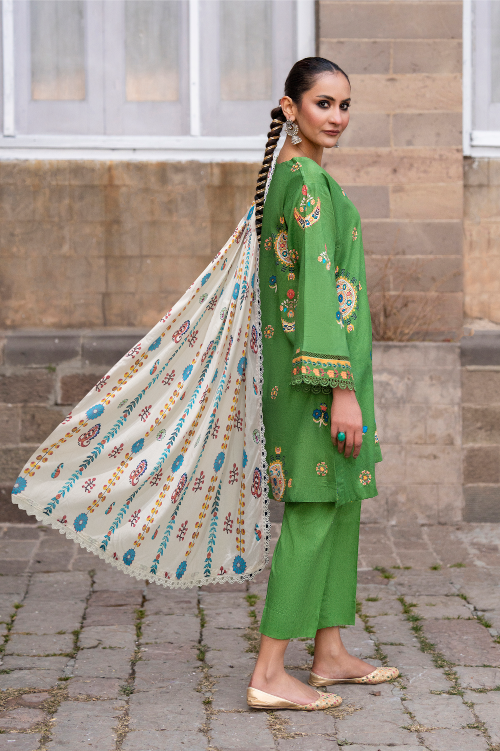 3 PC Unstitched | Printed Lawn Suit