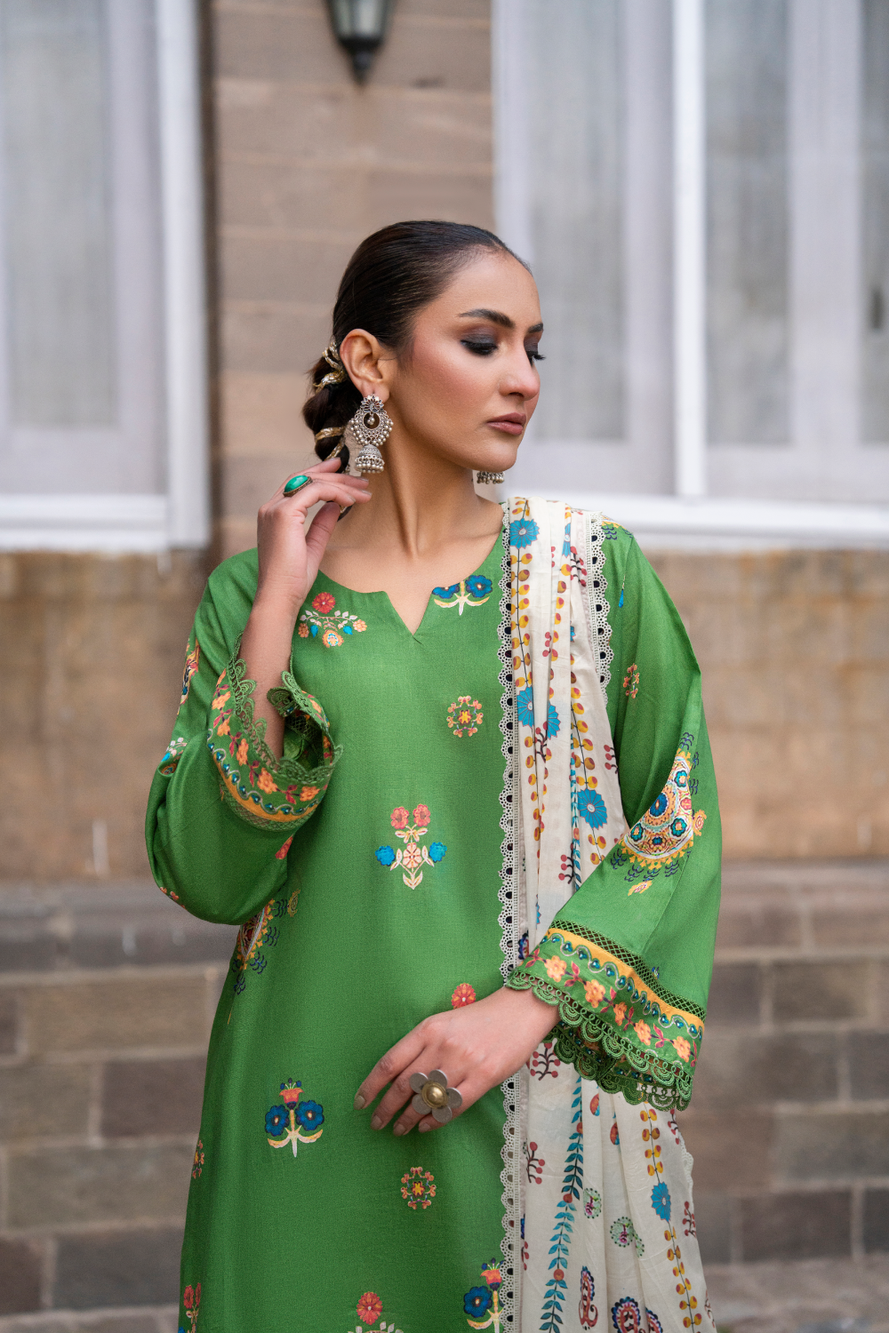 3 PC Unstitched | Printed Lawn Suit