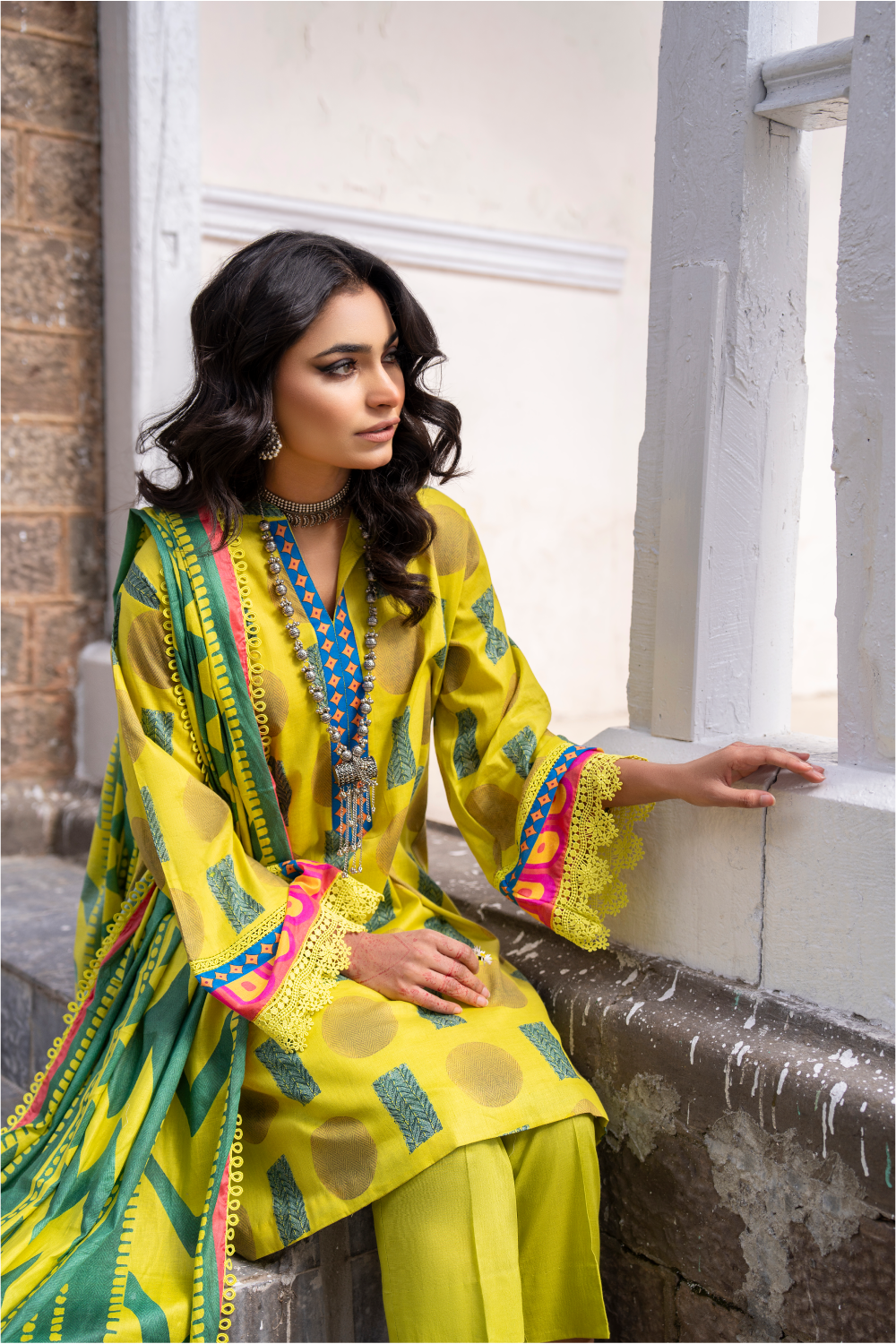 3 PC Unstitched | Printed Lawn Suit