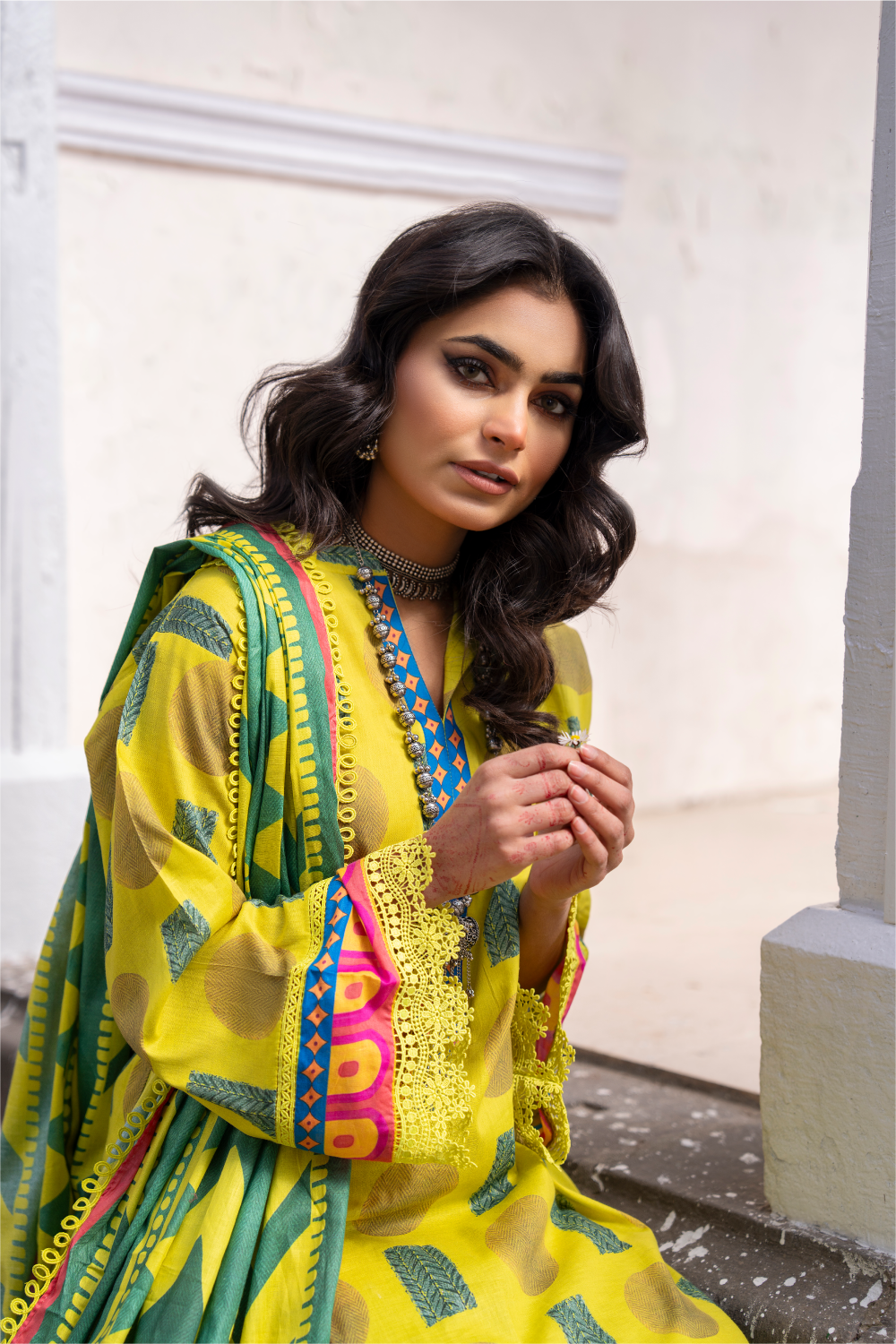 3 PC Unstitched | Printed Lawn Suit