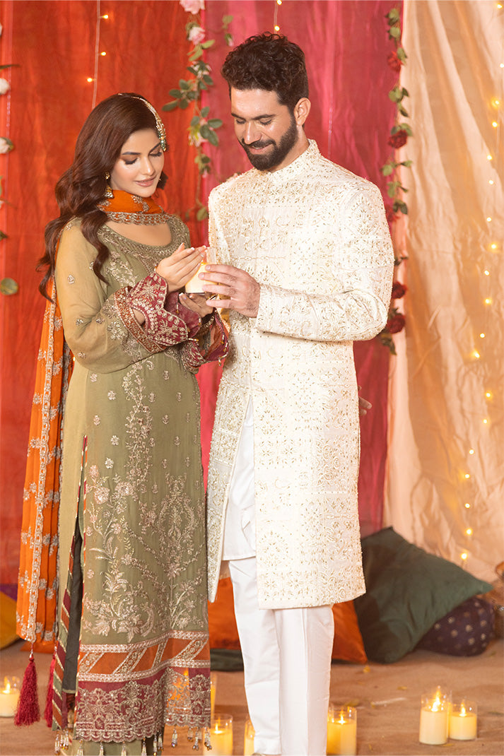 M-104 Noura - Shagun by Imrozia at #VogueClothingStudio