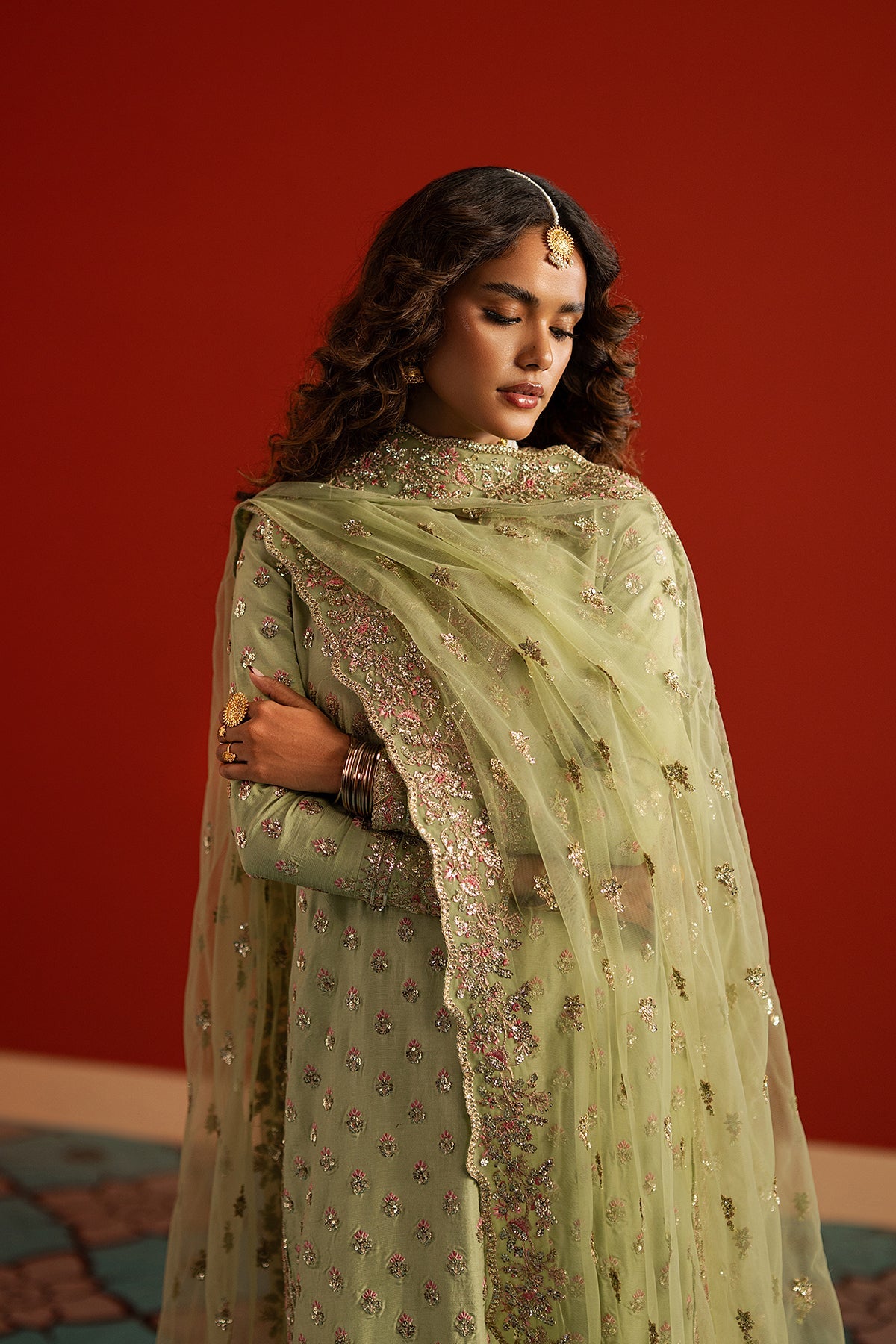 1105-Shahwar-DIVANI The Silk Edit. '25 by Afrozeh at #VogueClothingStudio