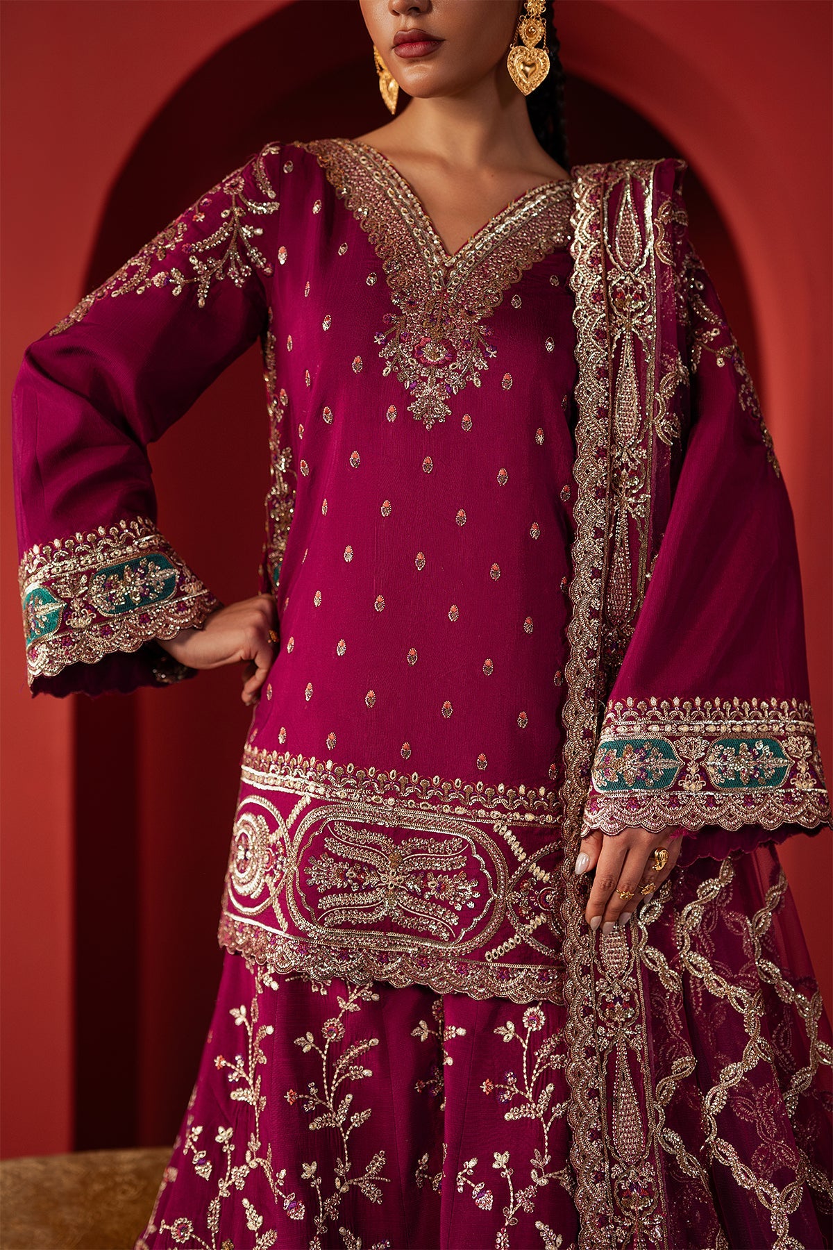 1109-Shamal-DIVANI The Silk Edit. '25 by Afrozeh at #VogueClothingStudio