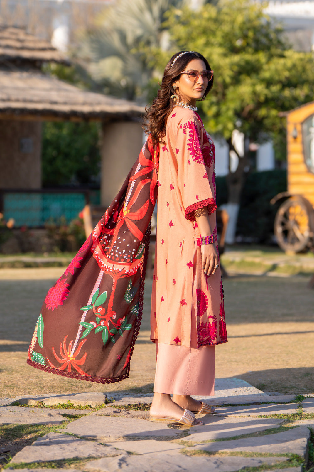 3PC Unstitched | Printed Lawn Suit