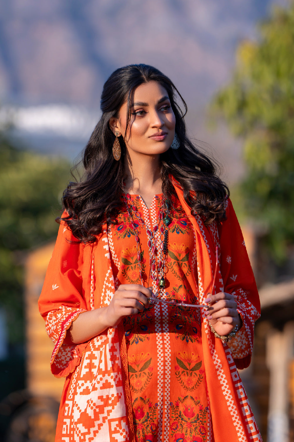 3PC Unstitched | Printed Lawn Suit