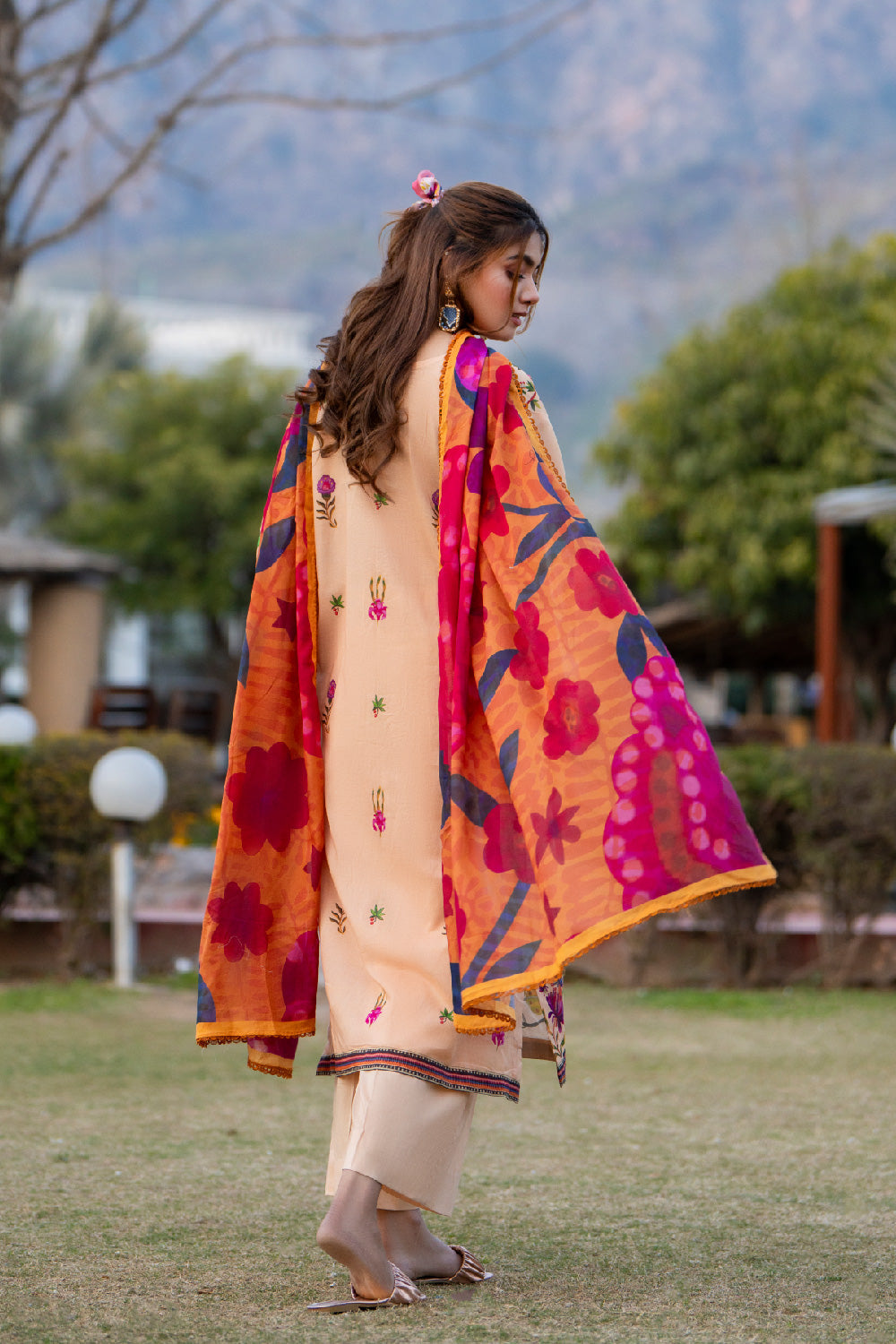 3PC Unstitched | Printed Lawn Suit