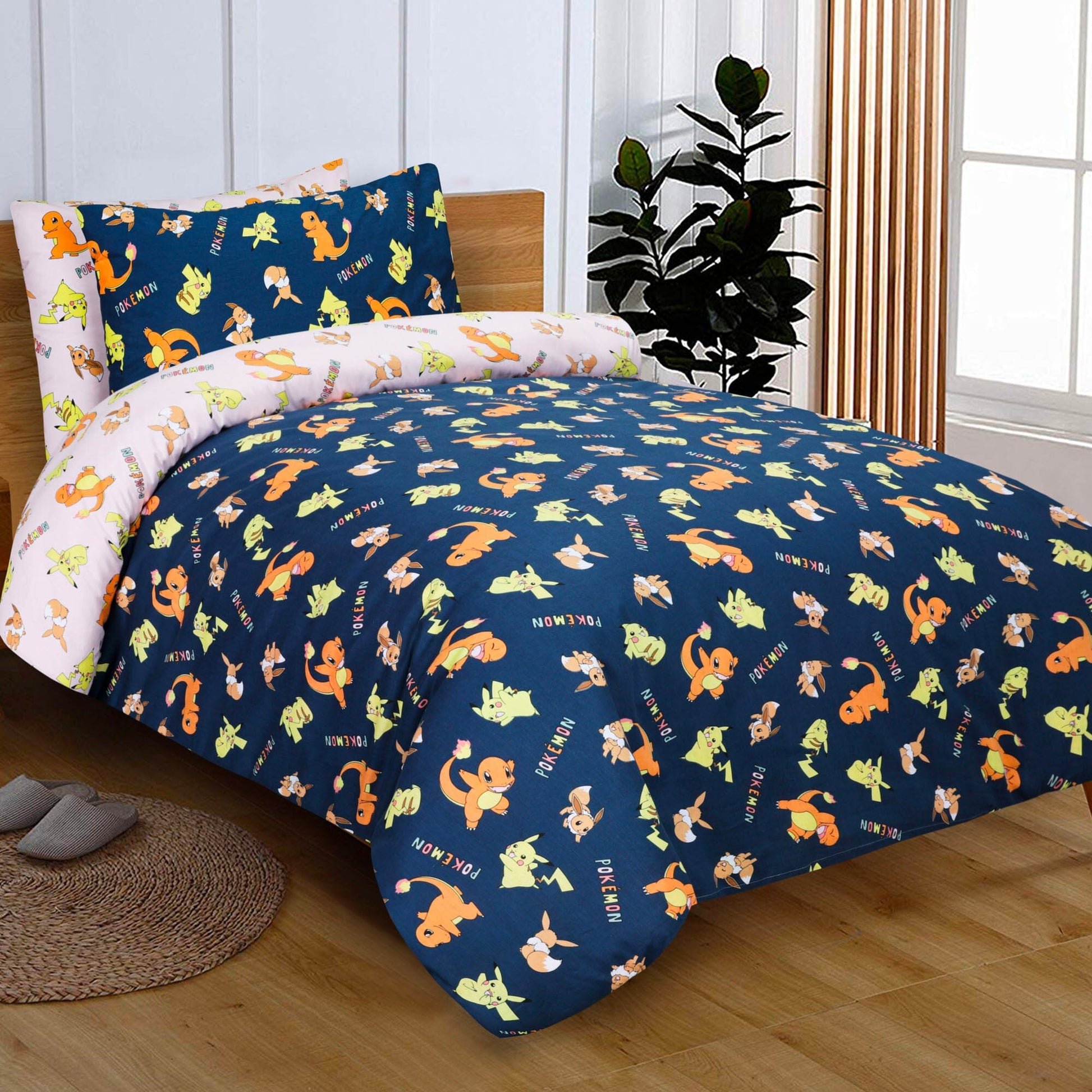 BED SET PICKACHU - Single PRINTED RANGE 180 TC HOMBEDROO 
