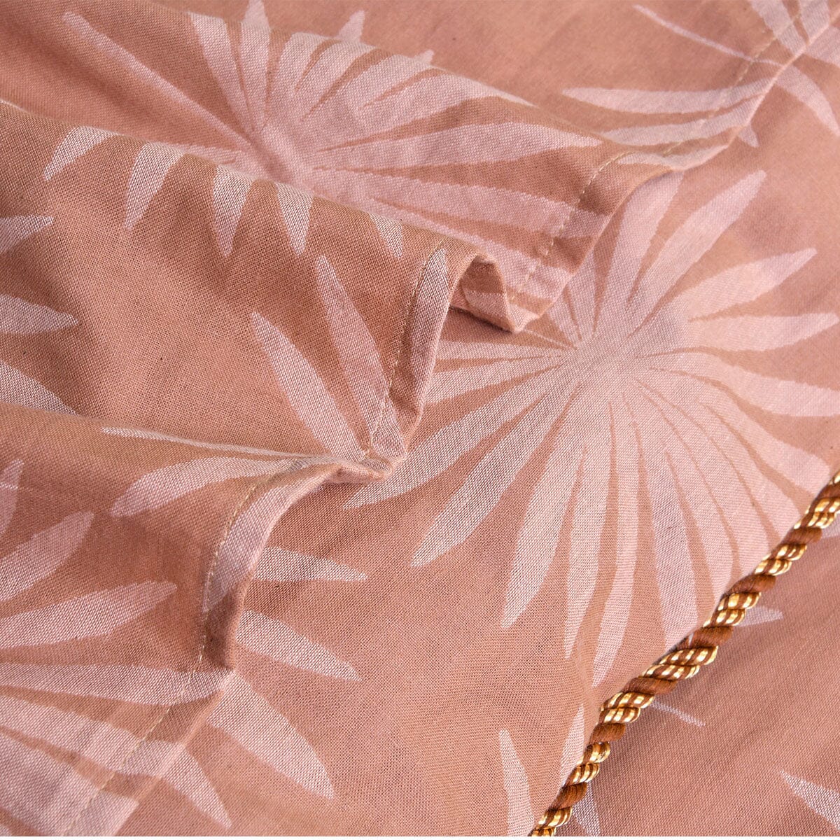 BED SET PLAM LEAVES-KING Home Collection 2021 HOMBEDCLU 