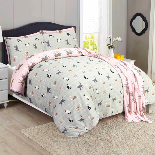 BED SET R2G TIGER - King Printed Range 144 TC HOMBEDROO 