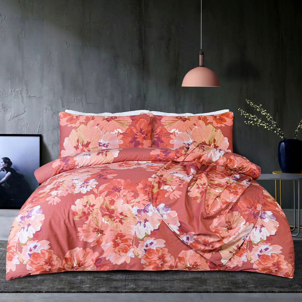 BED SET SALENA BLOON Home Collection 2022 - Vol 2 HOMBEDCLU 