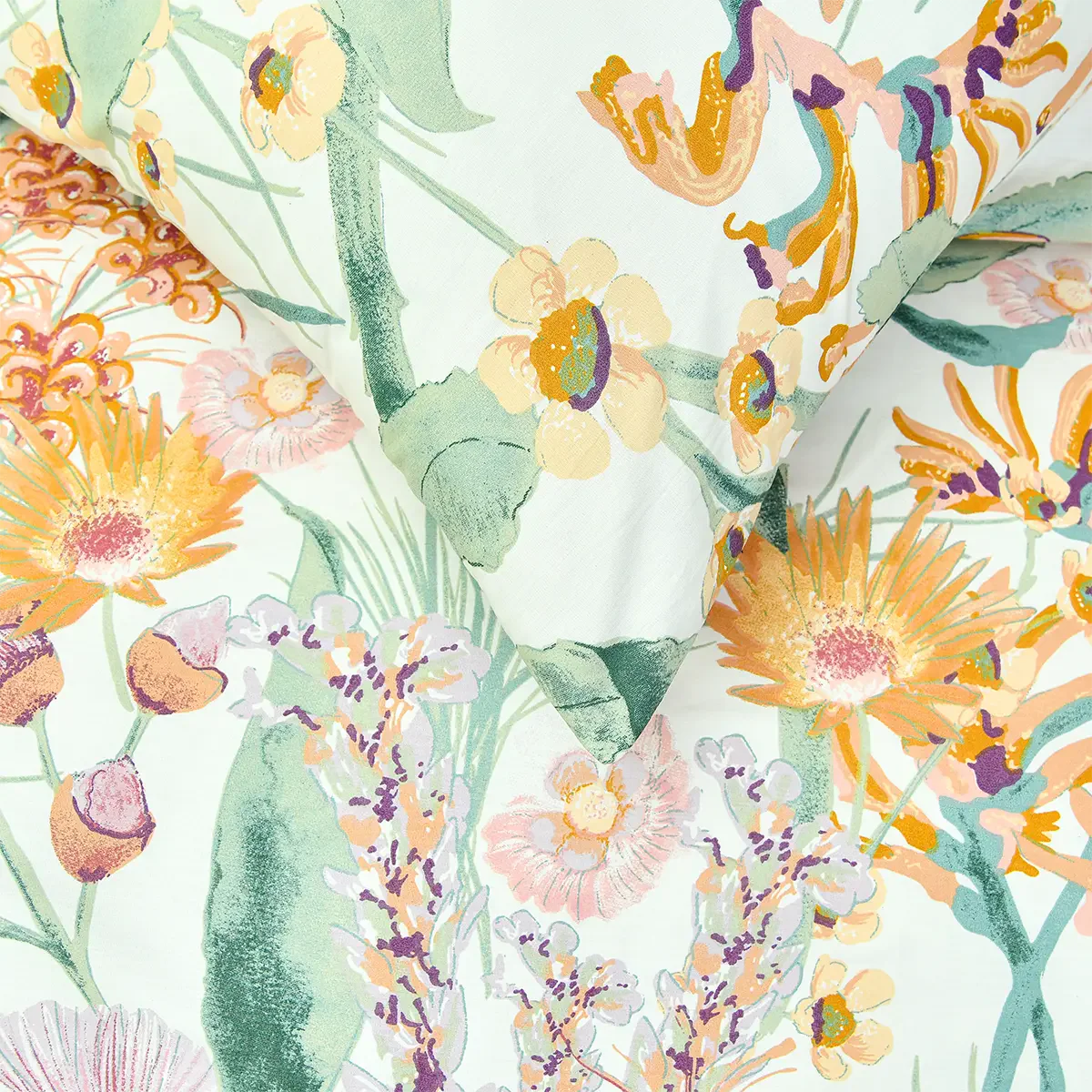 BED SET TRANQUIL BLOOM - KING PRINTED RANGE 180 TC HOMBEDCLU 