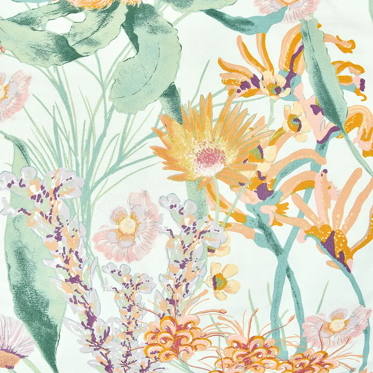 BED SET TRANQUIL BLOOM - KING PRINTED RANGE 180 TC HOMBEDCLU 