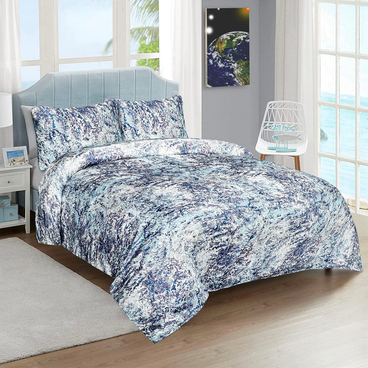 BED SHEET ABSTRACT-KING Home Collection 2021 HOMBEDCLU 