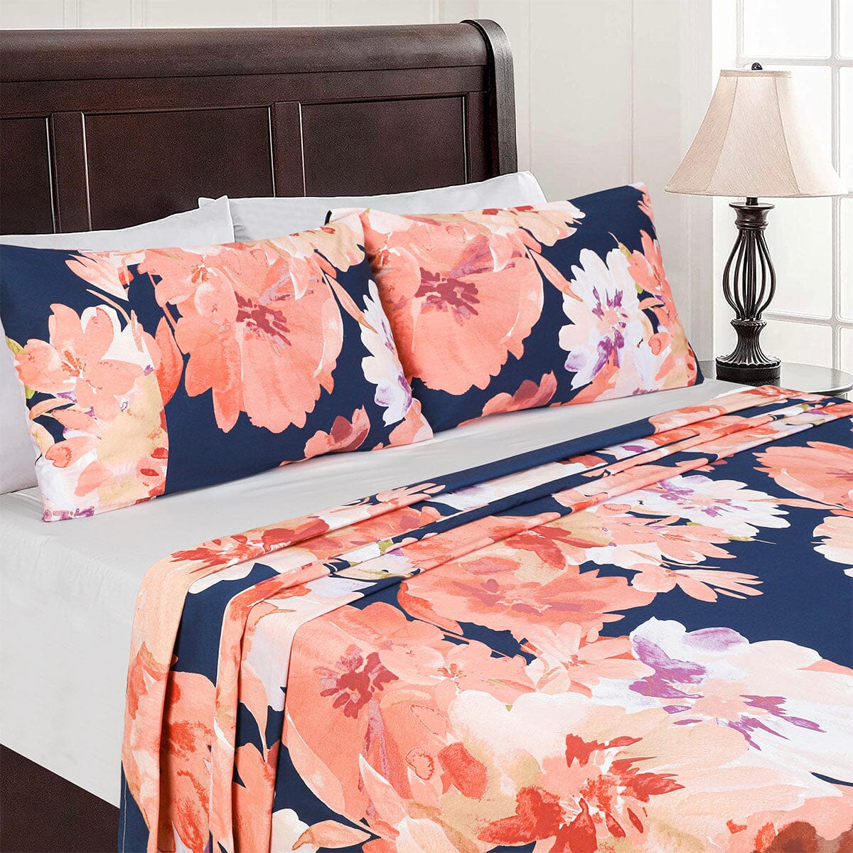 BED SHEET BLOSSOM HAVEN-KING Home HOMBEDCLU 