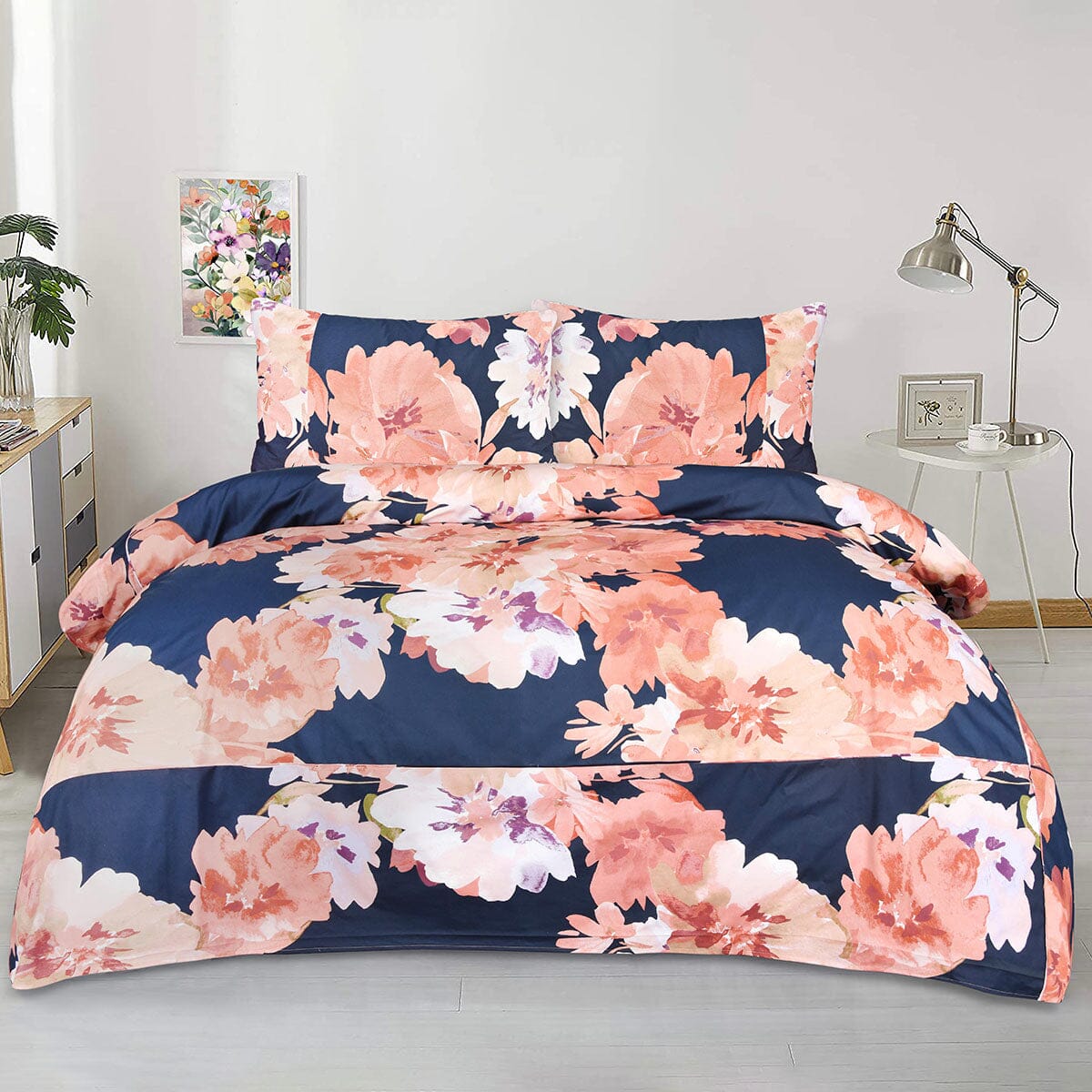 BED SHEET BLOSSOM HAVEN-KING Home HOMBEDCLU 