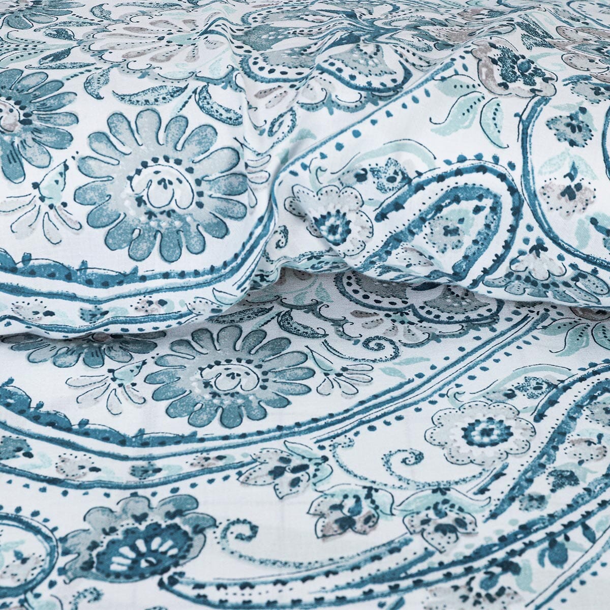 BED SHEET BLUE PAISLEY-SINGLE Home HOMBEDCLU 