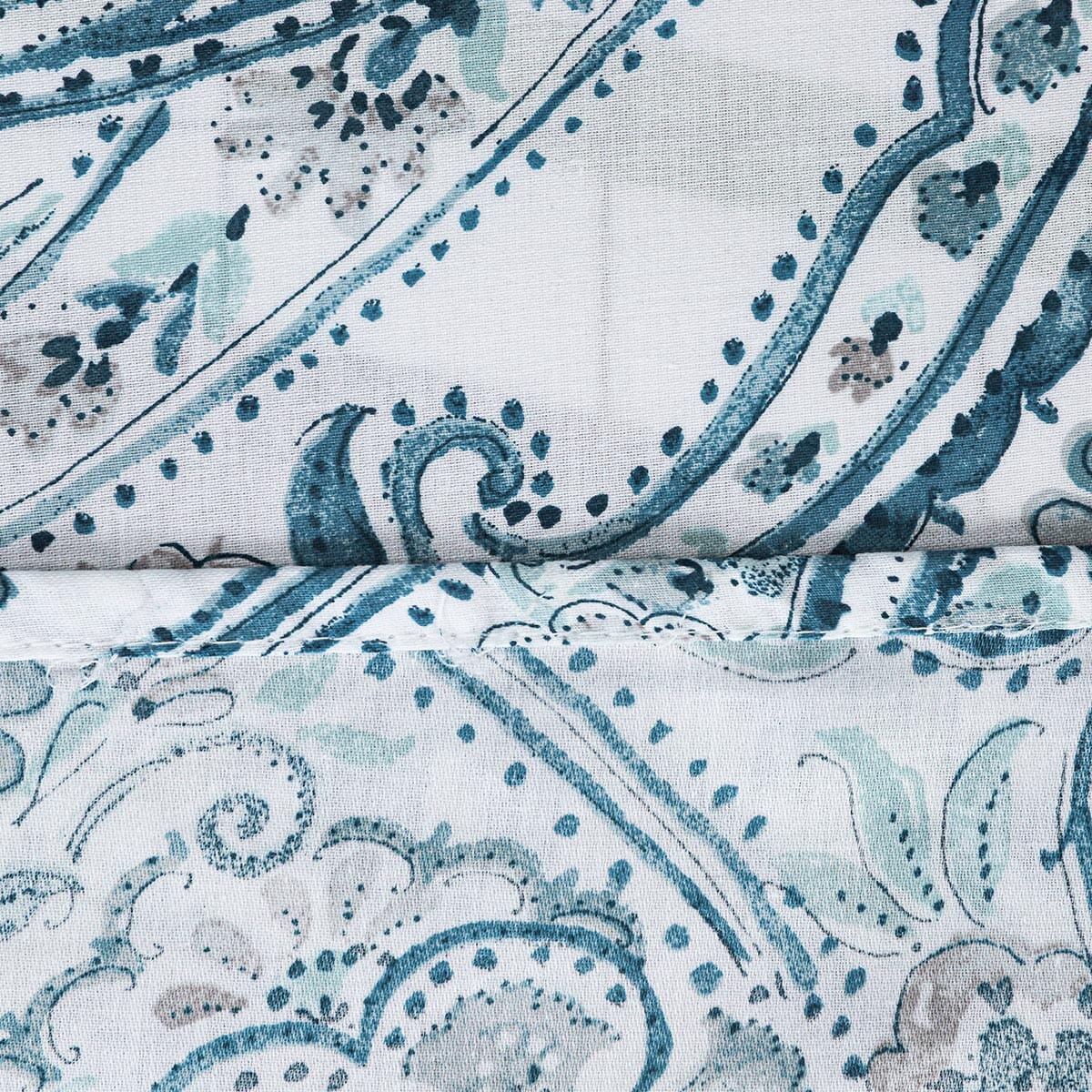 BED SHEET BLUE PAISLEY-SINGLE Home HOMBEDCLU 