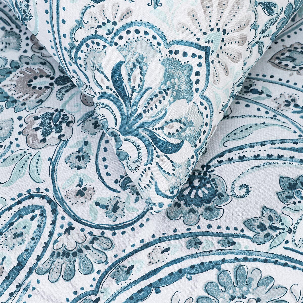 BED SHEET BLUE PAISLEY-SINGLE Home HOMBEDCLU 