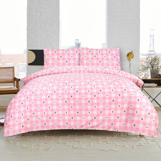 BED SHEET Lighting Check - Queen Printed Range 144 TC HOMBEDROO 