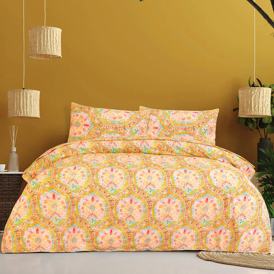 Bed Sheet Queen Persian Burnt Home Collection HOMBEDCLU 