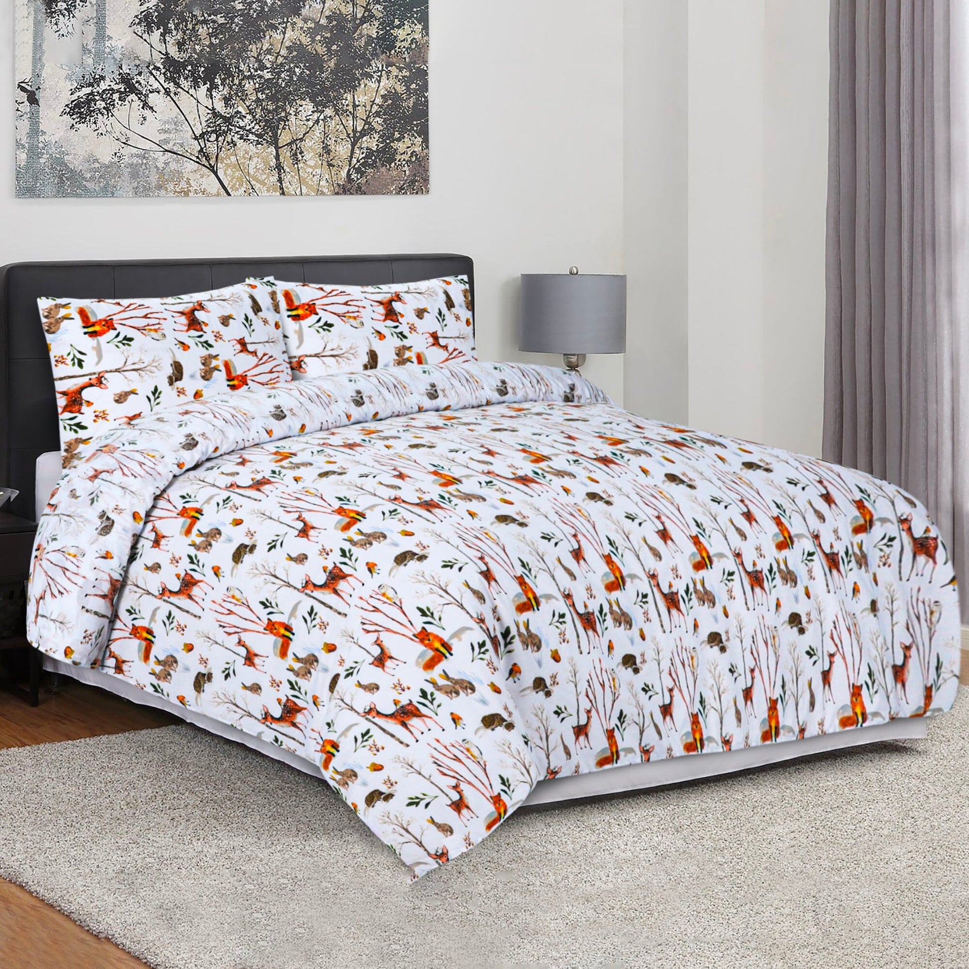 BED SHEET R2G ANIMALS - King Printed Range 144 TC HOMBEDROO 