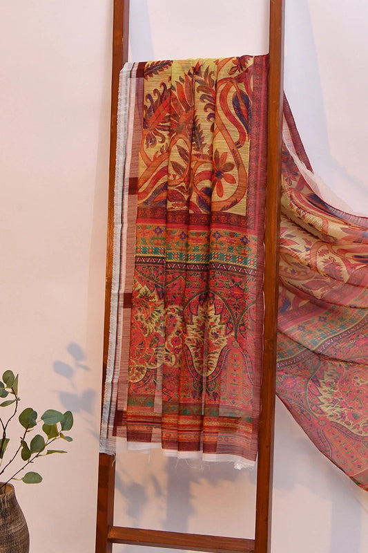 Cotton Net Dupatta KOE-1891 Embroidered KHAS STORES 