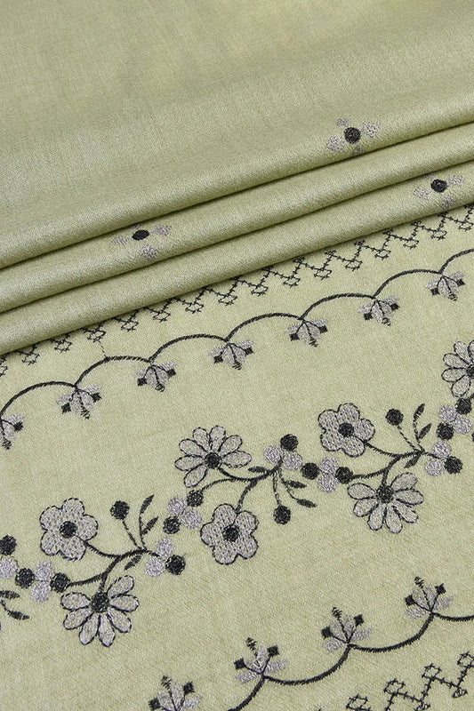 Embroidered Shawl-5 Olive Apparel & Accessories KHAS STORES 
