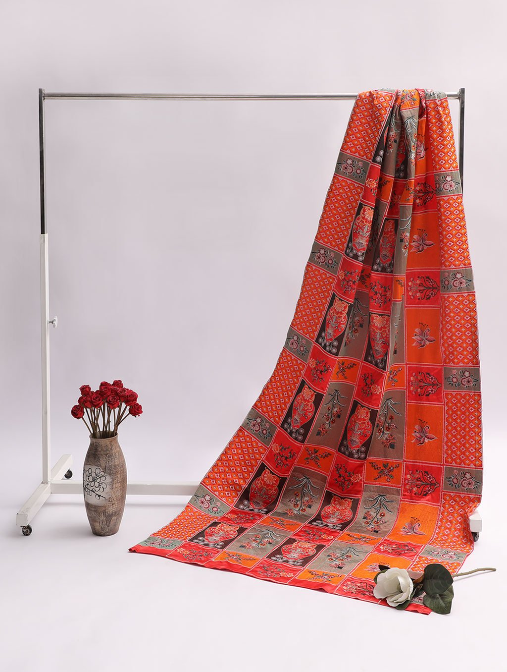 Fancy Shawl FS-002 Red Shawls FASUNSLAD 