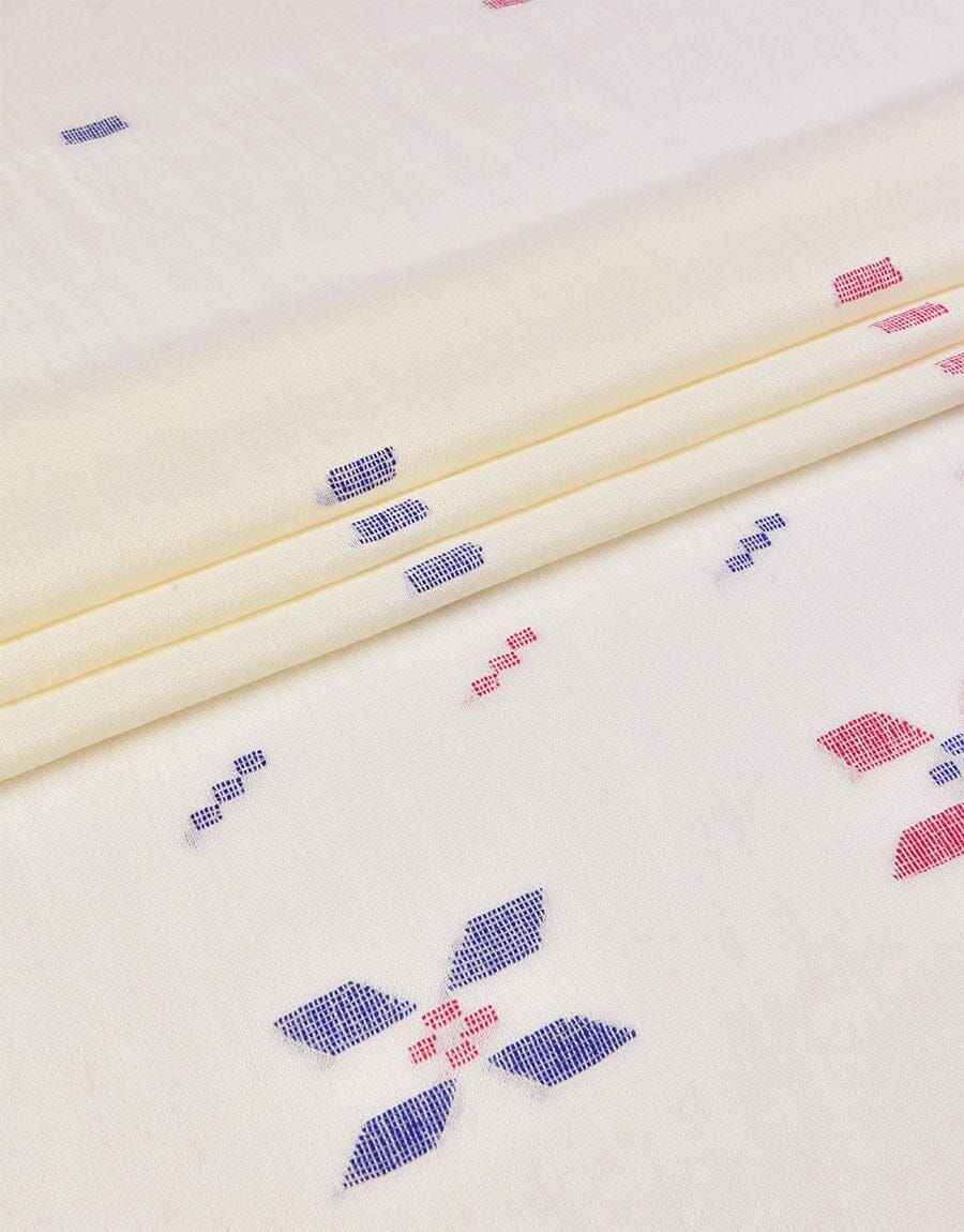 Khaddi Embroidered Shawl-7 Off White Apparel & Accessories KHAS STORES 