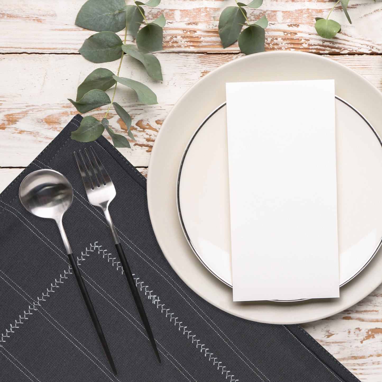 Kitchen Linen ASHEN Grey Kitchen Accessories HOMKITLIN 