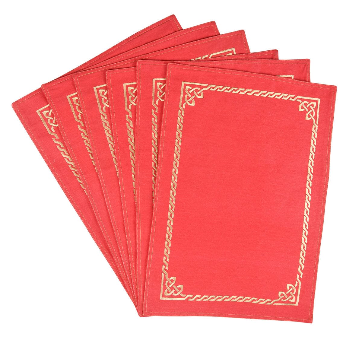 Kitchen Linen CELTIC TWIST Kitchen Accessories HOMKITLIN 6 Pcs Napkin Set 