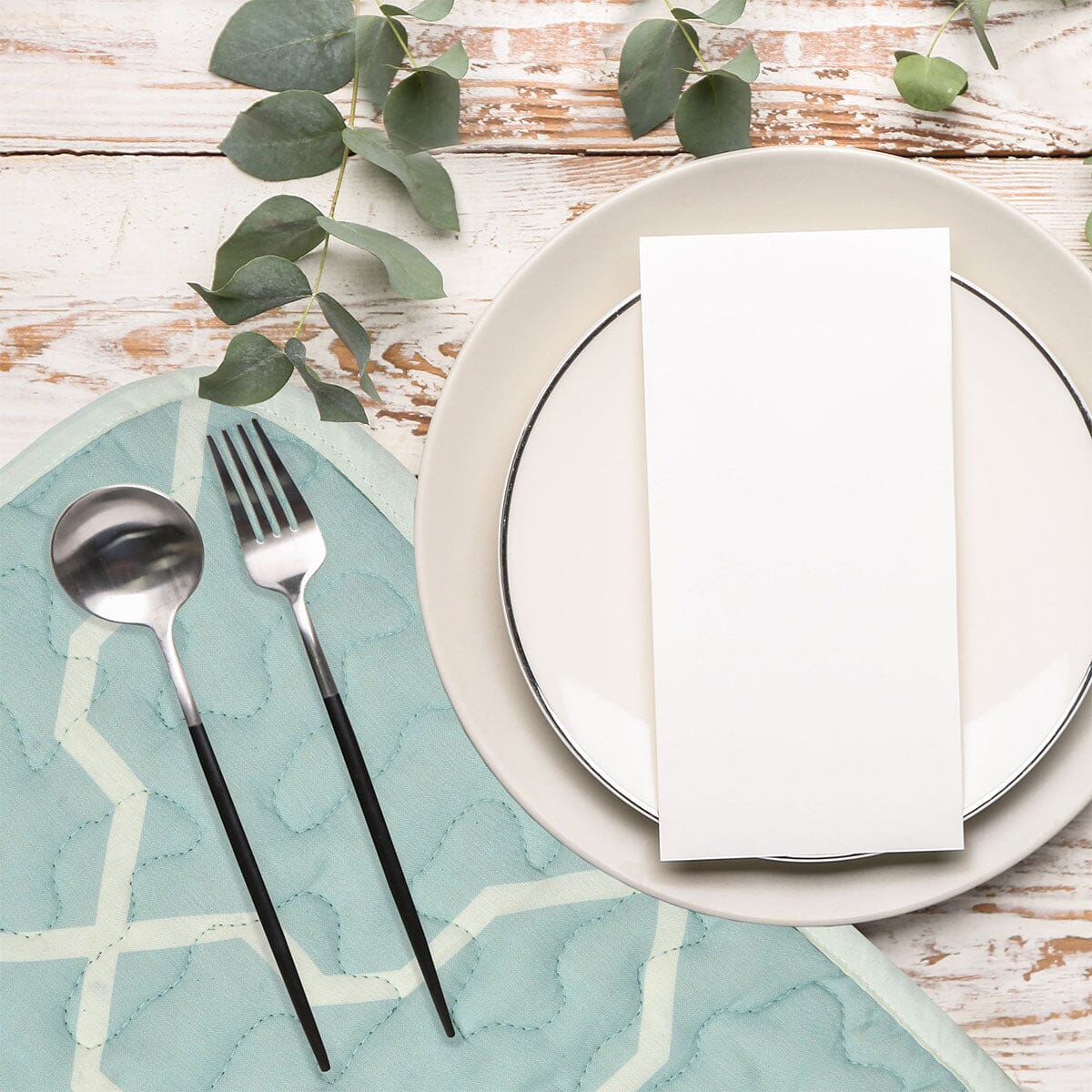 Kitchen Linen STEPPEN CYAN Kitchen Accessories HOMKITLIN 