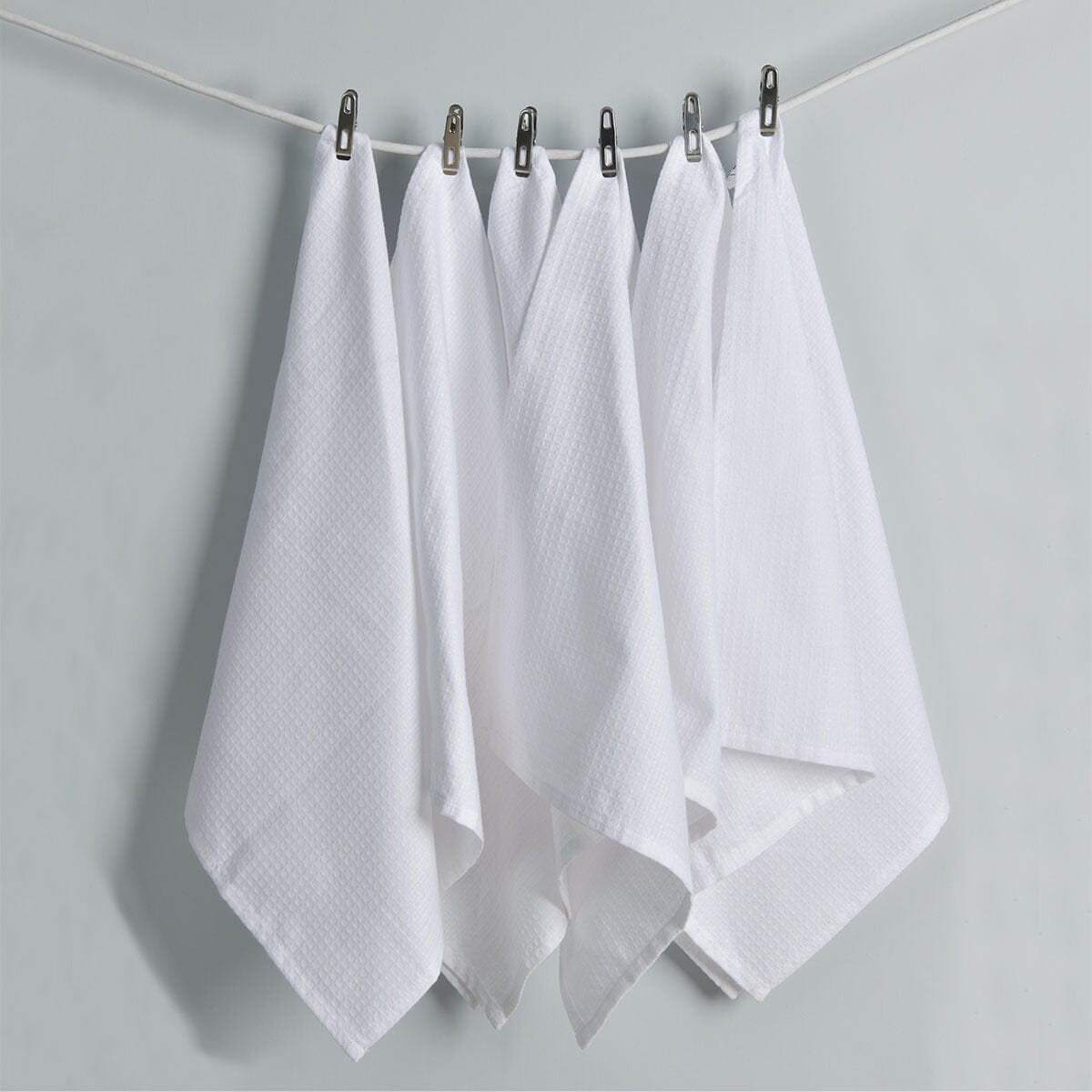 Kitchen Linen WAFFLE STRIPE Kitchen Accessories HOMKITLIN 6 Pcs Napkin Set 