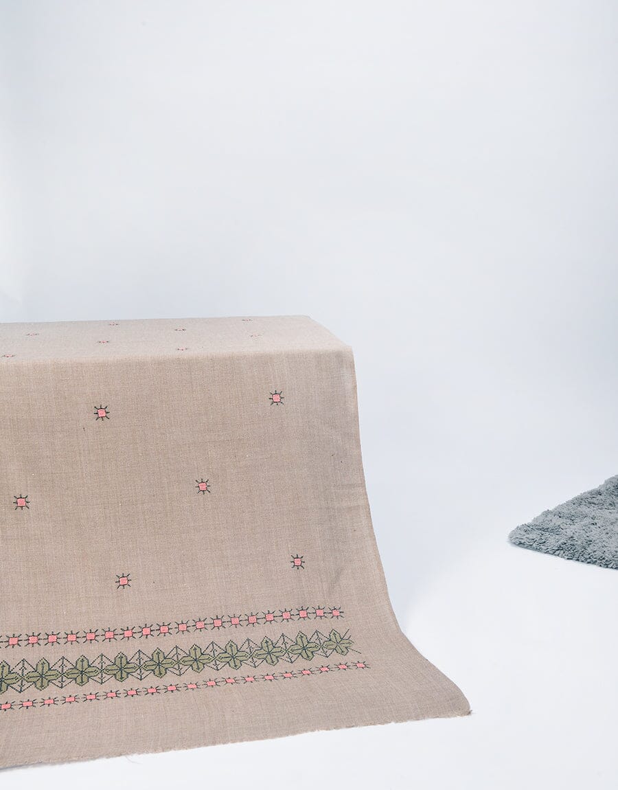 Machine Embroidery SHAWL S-007 Apparel & Accessories KHAS STORES 