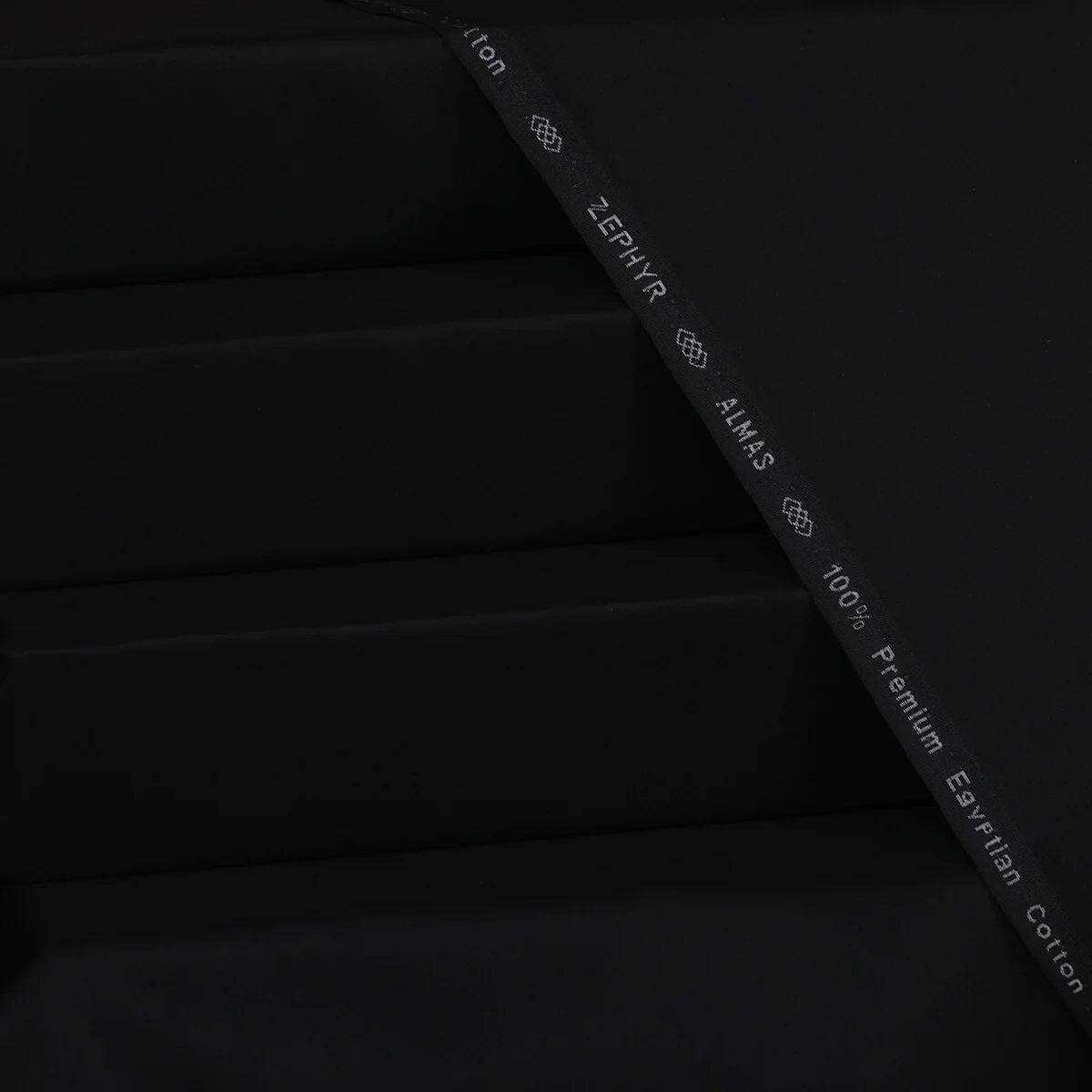 MENS UNSTITCHED SUIT ALMAS - Black Mens Unstitched Suit FASUNSMEN 