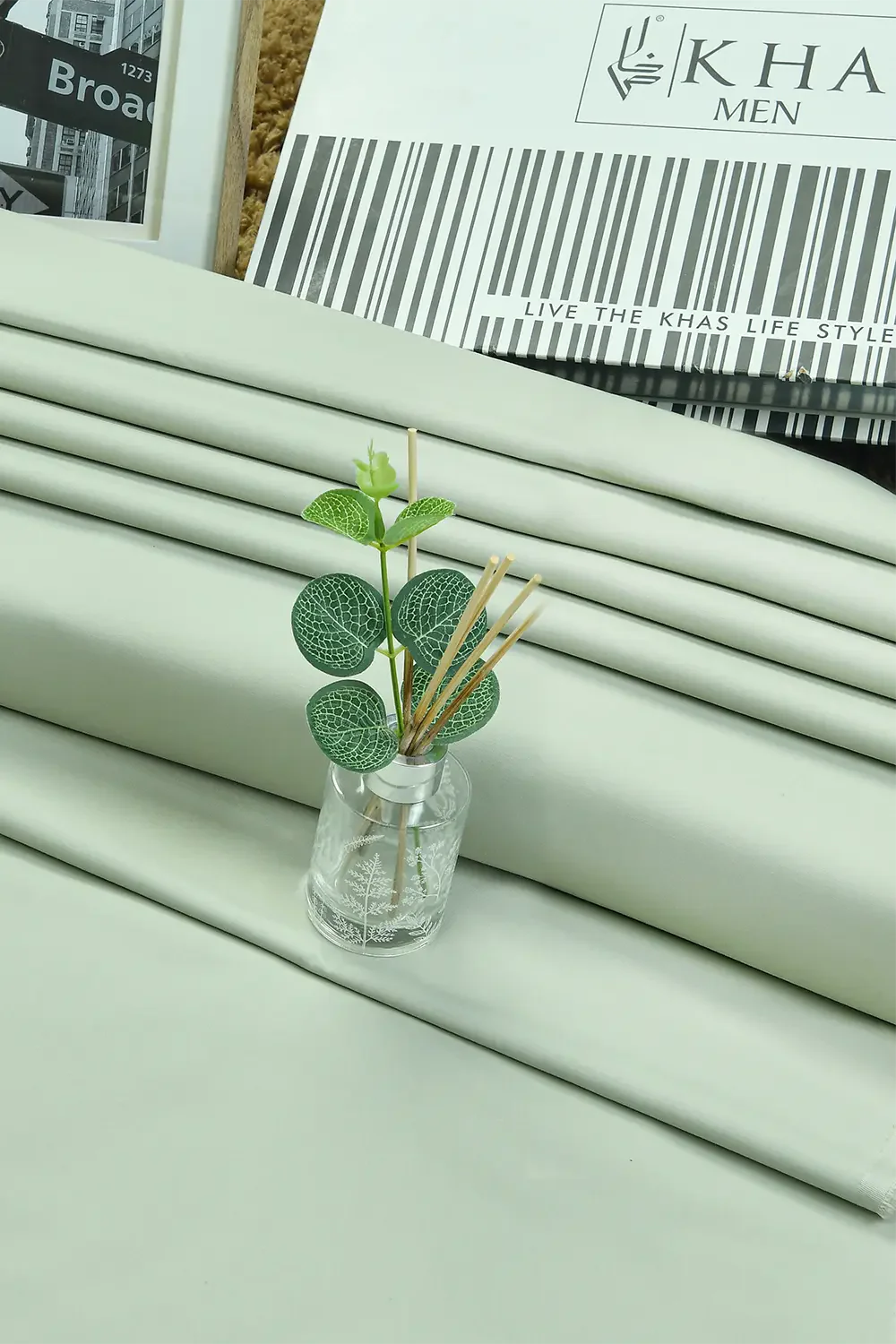 MENS UNSTITCHED SUIT SUMMER SUPERRIOR SEA GREEN KHAS STORES 