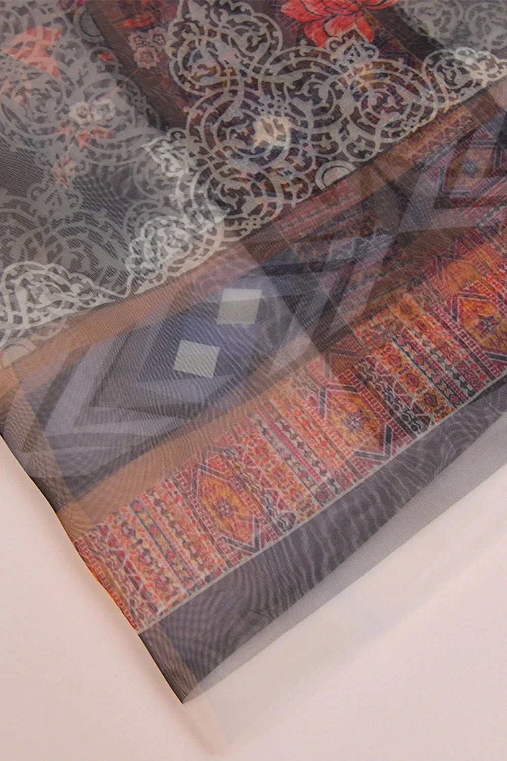 Organza Dupatta KCC-1467 Embroidered KHAS STORES 